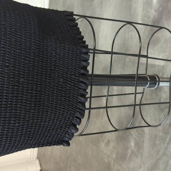 Brach Brach Balloon Sleeves Smock Dress Black S party cocktail goth office - Picture 5 of 9